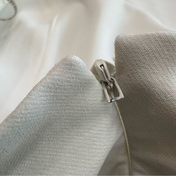 Sachin & Babi Dominique Gown Women's  Size 14 Floral Applique Pleated‎ A-Line - Picture 8 of 10